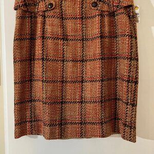 Talbots - Terracotta wool skirt Size = 18W